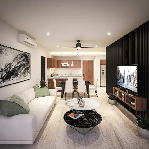 Departamento Viento con cocina moderna