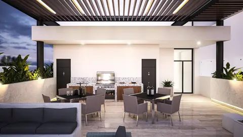 Cocina de diseño con acabados premium