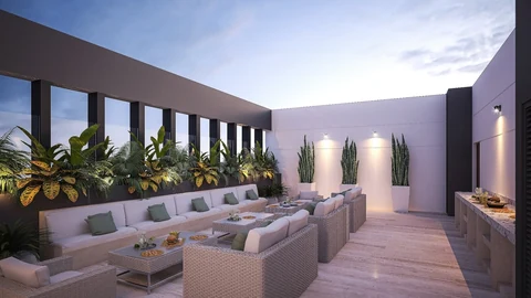 Terraza rooftop de AUTIKA Residencial